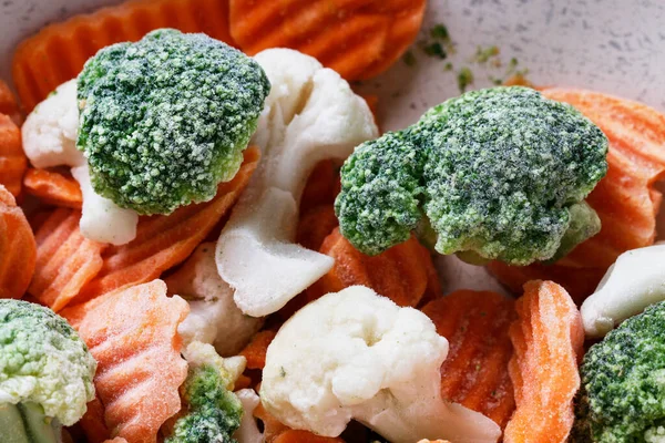 Raw Frozen Vegetables Pot Healthy Food — Stock Photo, Image