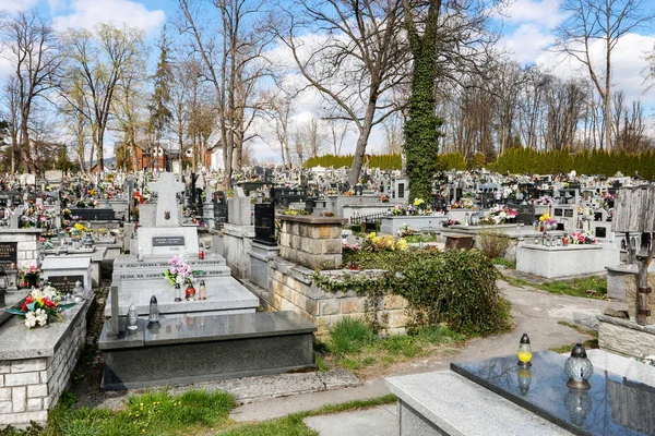 Antiguo Cementerio Rabka Zdroj Polonia — Foto de Stock