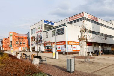 Slovakya 'nın Trstena şehrinde eski bir mağaza..