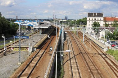 Polonya, Krakow 'da bir tren istasyonu.