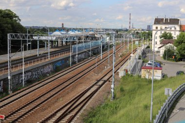 Polonya, Krakow 'da bir tren istasyonu.