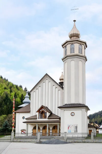Una Iglesia Moderna Szczawa Polonia —  Fotos de Stock