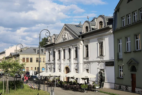 Történelmi Házak Krakkóban Lengyelország — Stock Fotó