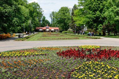 Polonya, Rabka-Zdroj 'da güzel bir halk parkı..