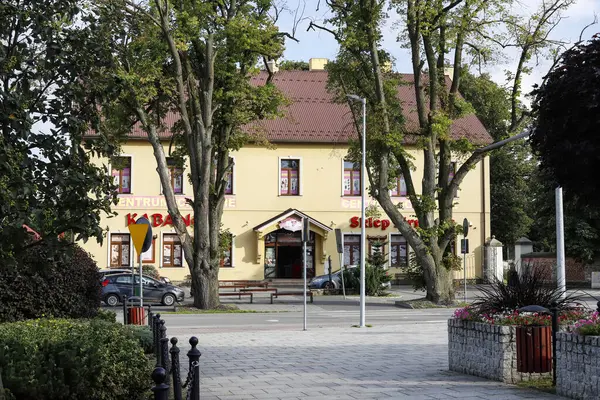 Pusat Kota Czarny Dunajec Polandia — Stok Foto