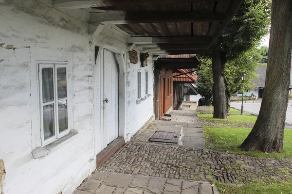 Historickém Centru Města Lanckorona Polský Resort Dřevěné Chaty Zapsáno Seznam — Stock fotografie