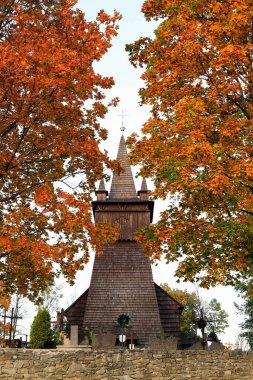 Yahya Vaftizci Kilisesi, ahşaptan yapılmıştır, Orawka 'da, Polonya' nın küçük Voyvoda 'sında.