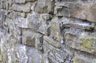 Taştan kale duvarı. Grafiksel kaynaklar