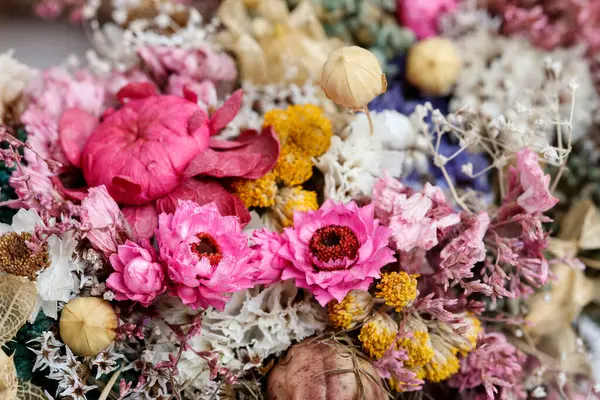 A beautiful background with dried flowers. Graphic resources