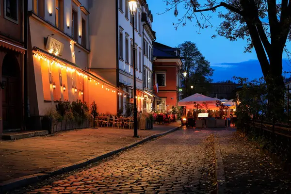 Kazimierz Antiguo Barrio Judío Cracovia Clubes Populares Pubs Restaurantes Por Imagen De Stock
