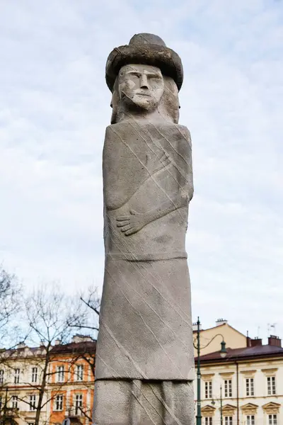 Zbruch Idol Sviatovid Historic Statue Pagan Deity Set Krakow Royalty Free Stock Photos