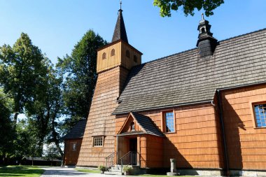 Lopuszna, Polonya 'daki eski ahşap kilise..