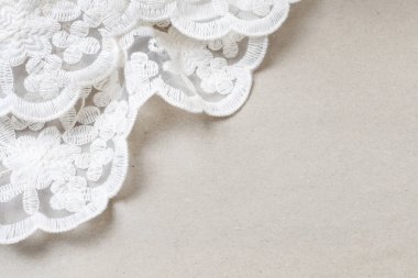 Kağıt arka planda güzel bağcıklar. Düğün ve romantizm teması. Grafiksel kaynaklar