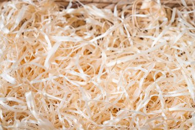 Tahta talaşı dolu sepet. Grafik kaynakları