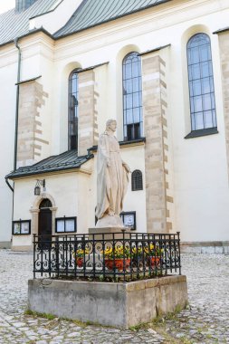 KRAKOW, POLAND - 15 Haziran 2024: Krakow, Polonya 'daki Norbertine Rahibeleri Manastırı. Turistler için tatil yeri
