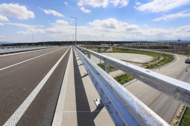 Nowy Targ 'da S7 rotasının yeni bir bölümünün inşası.