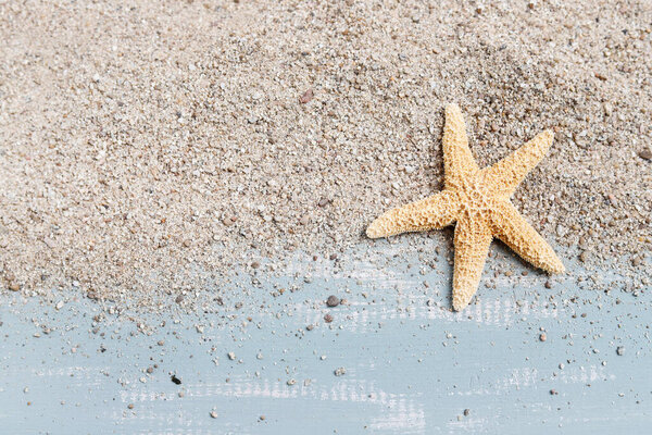 Seashells and sand, background, copy space Graphic resources