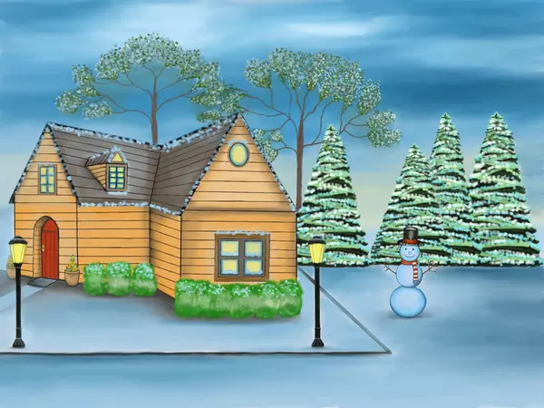 Ağaçlı Noel günü