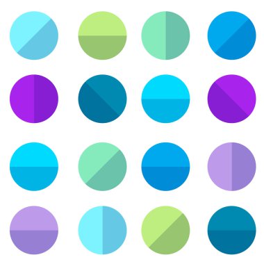 Color circle pattern. Minimalistic modern dot pattern. 