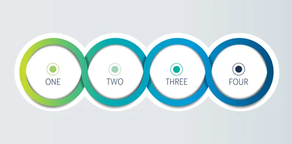 Modelo Quatro Passos Para Apresentação Passos Opções Elementos Infográfico Ilustração De Bancos De Imagens