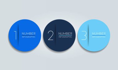 3 elements scheme, diagram. Three connected circles. Infographic template.