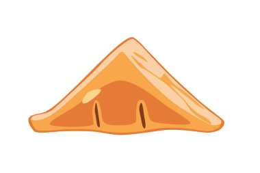 Turta beyaz arkaplanda izole edildi.