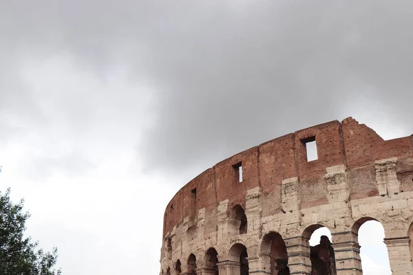 Europeisk Romersk Koliseum Rom Ruin Byggnad — Stockfoto