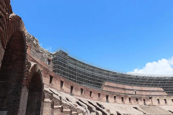 Europeisk Romersk Koliseum Rom Ruin Byggnad — Stockfoto
