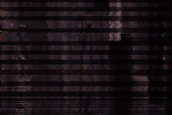 Zwart Glitch Abstract Effect Textuur Achtergrond — Stockfoto