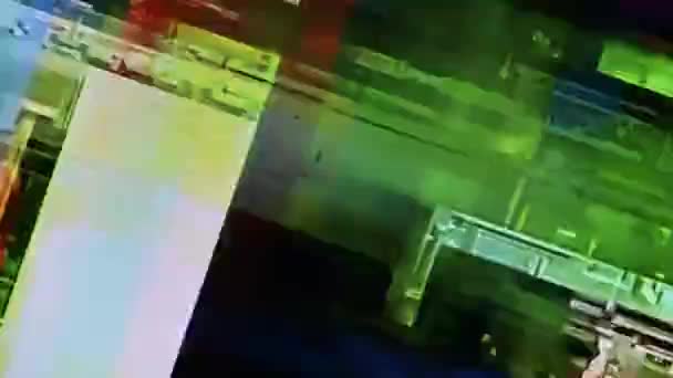 Цифровой Плазменный Экран — стоковое видео