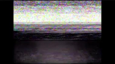 TV ekran monitörü vhs gürültü görüntüleri