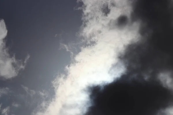 Dramatická Oblačnost Modrá Obloha Nebe Vzduch — Stock fotografie
