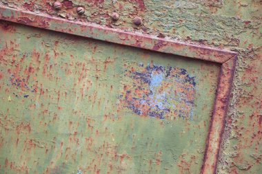 Eski model paslı metal grunge duvar dokusu arkaplanı