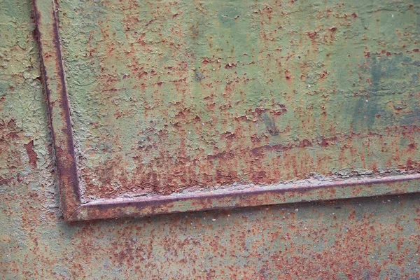 Oude Vintage Roestige Metalen Grunge Muur Textuur Achtergrond — Stockfoto