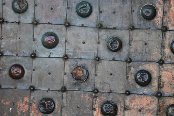 stock image old rusty iron metal grunge plate texture backdrop