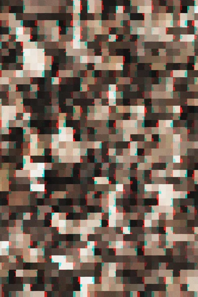 Resumo Pixel Glitch Arte Design Textura Padrão Pano Fundo — Fotografia de Stock