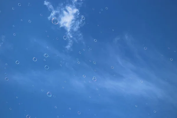 Seifenblasen Himmel Foto — Stockfoto
