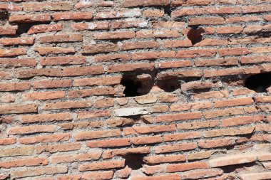 Tuğlalar tuğlalar duvar dokusu yüzey arkaplanı