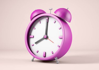 Leylak çalar saat, 3 boyutlu.