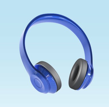 Kırmızı kablosuz kulaklık, 3D görüntüleme