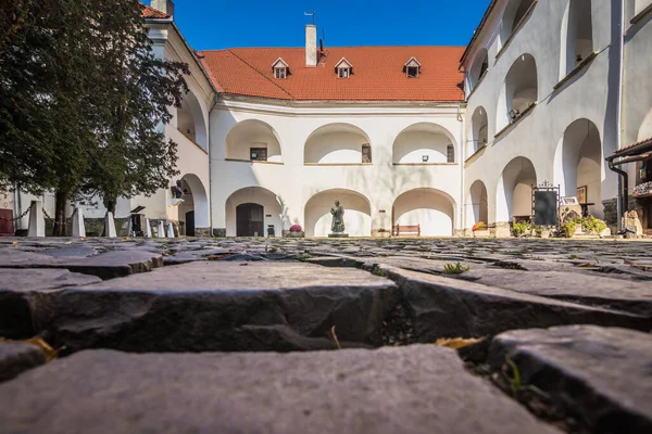 Ukrayna. MUKACHEVO. 13 Kasım 2022 'de. Mukachevo şehrinde bulunan antik bir 