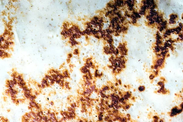 Pfannkuchen Hintergrund Heißer Frisch Gebackener Pfannkuchen Makrofotografie Von Pfannkuchen Nahaufnahme — Stockfoto