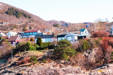 Bergen, Norveç. Şehrin mimarisi ve binaları