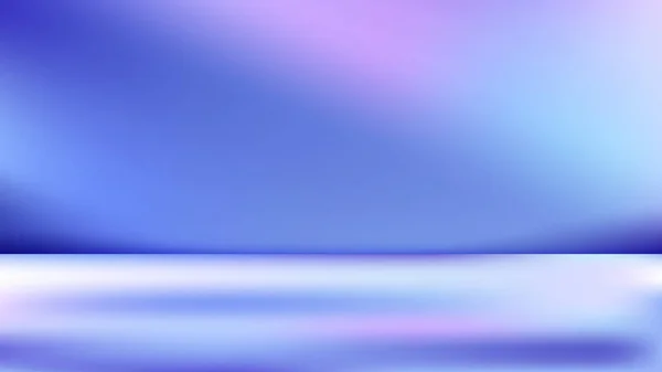 Абстрактний Художній Студійний Зал Синій Градієнтний Фон Підсвічуванням Підлозі Векторні — стоковий вектор