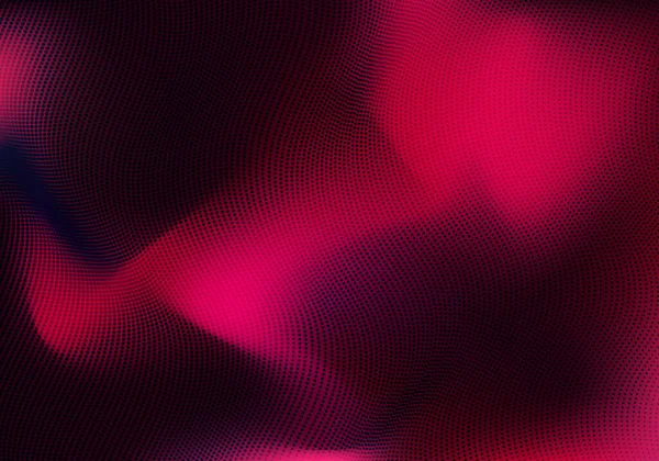 Abstrakte Rosa Dynamische Wellenbewegung Verschwommenen Hintergrund Mit Punkten Muster Textur — Stockvektor