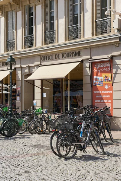 Straßburg Frankreich August 2022 Touristeninformation Und Fahrradverleih Historischen Zentrum Von — Stockfoto