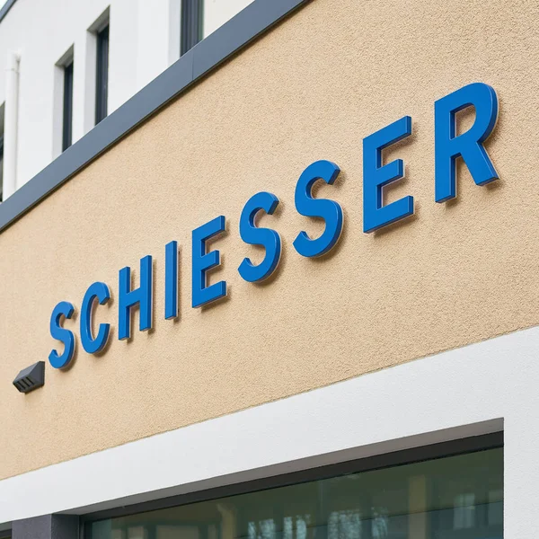Bad Harzburg Alemania Febrero 2023 Logotipo Empresa Schiesser Mayor Fabricante — Foto de Stock