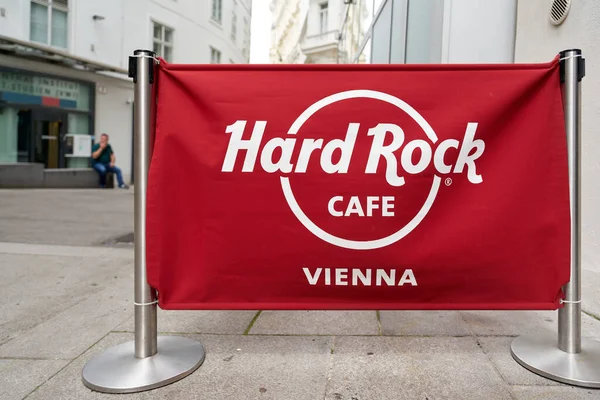 Viena Áustria Junho 2022 Uma Das Filiais Mundiais Hard Rock — Fotografia de Stock