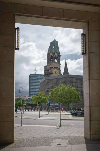 Βερολίνο Γερμανία Μαΐου 2022 Breitscheidplatz Στην Περιοχή Charlottenburg Του Βερολίνου — Φωτογραφία Αρχείου