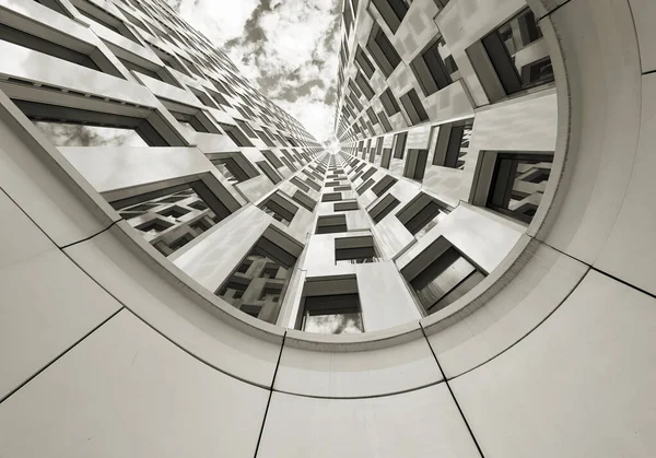 Pohled Nahoru Moderní Kancelářskou Budovu Centru Berlína — Stock fotografie